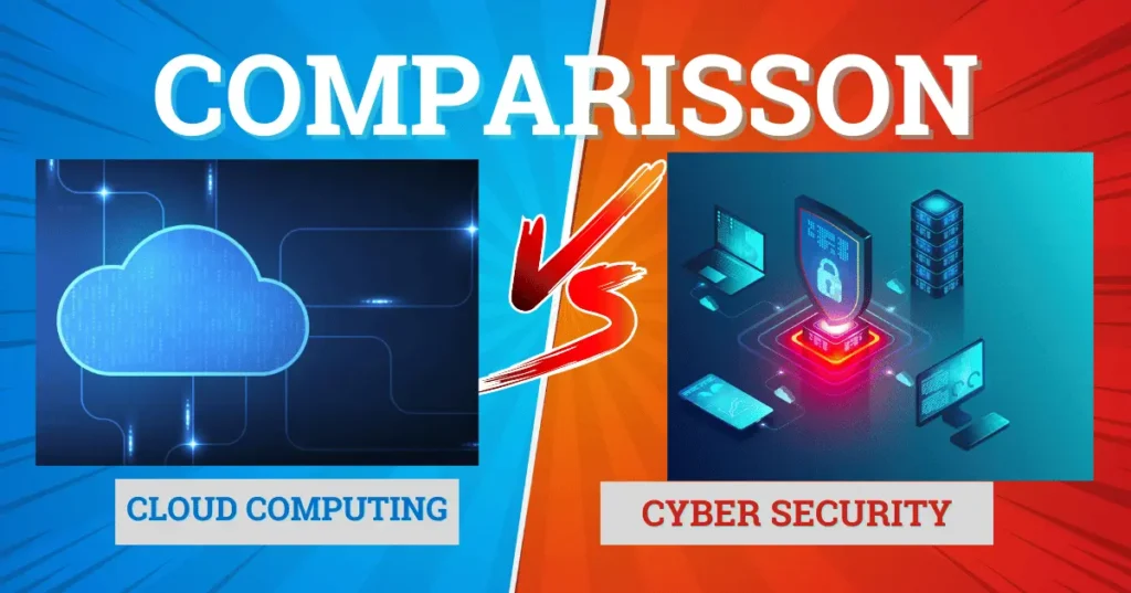 Comparison of cloud computing and cyber security